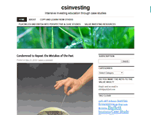 Tablet Screenshot of csinvesting.org
